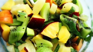 Salade de fruits avec ananas
